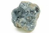 Sparkly, SKy-Blue Celestine (Celestite) Geode - Madagascar #344664-2